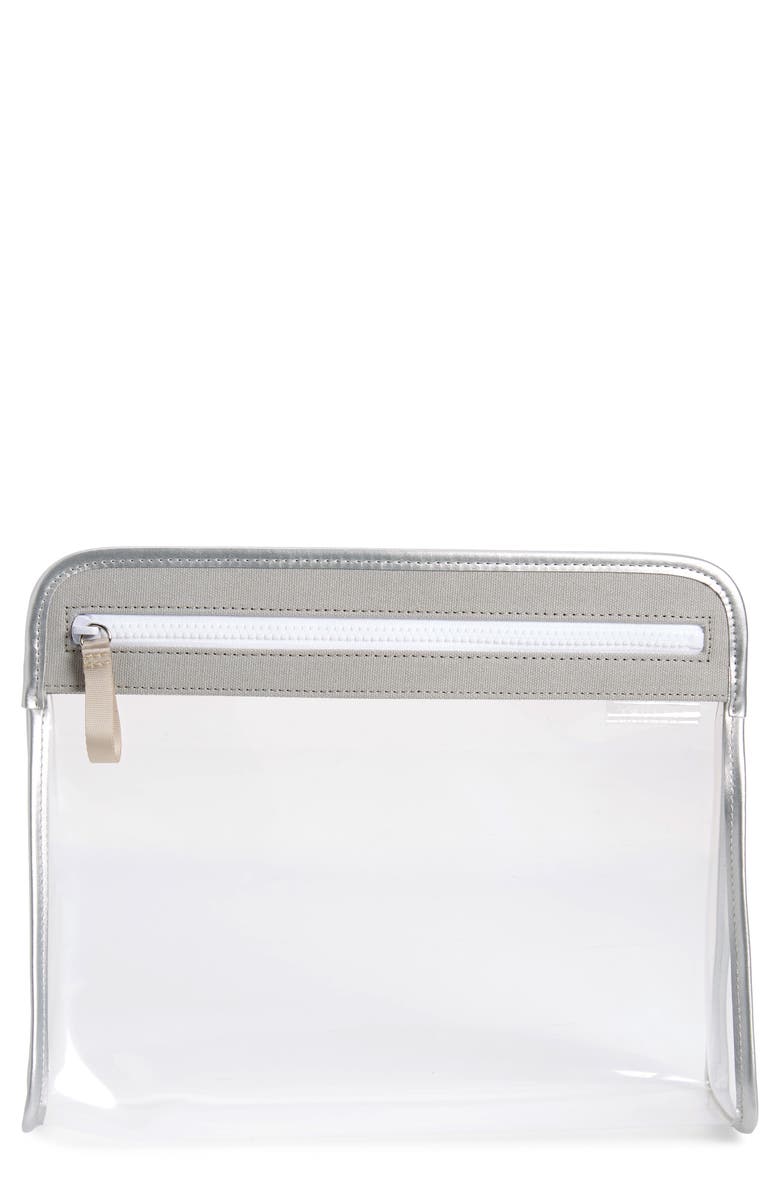 Truffle Large Clarity Clear Pouch, Main, color, 