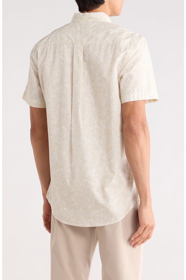 Short Sleeve Poplin Shirt, Alternate, color, IVORY MINI BLOOMS