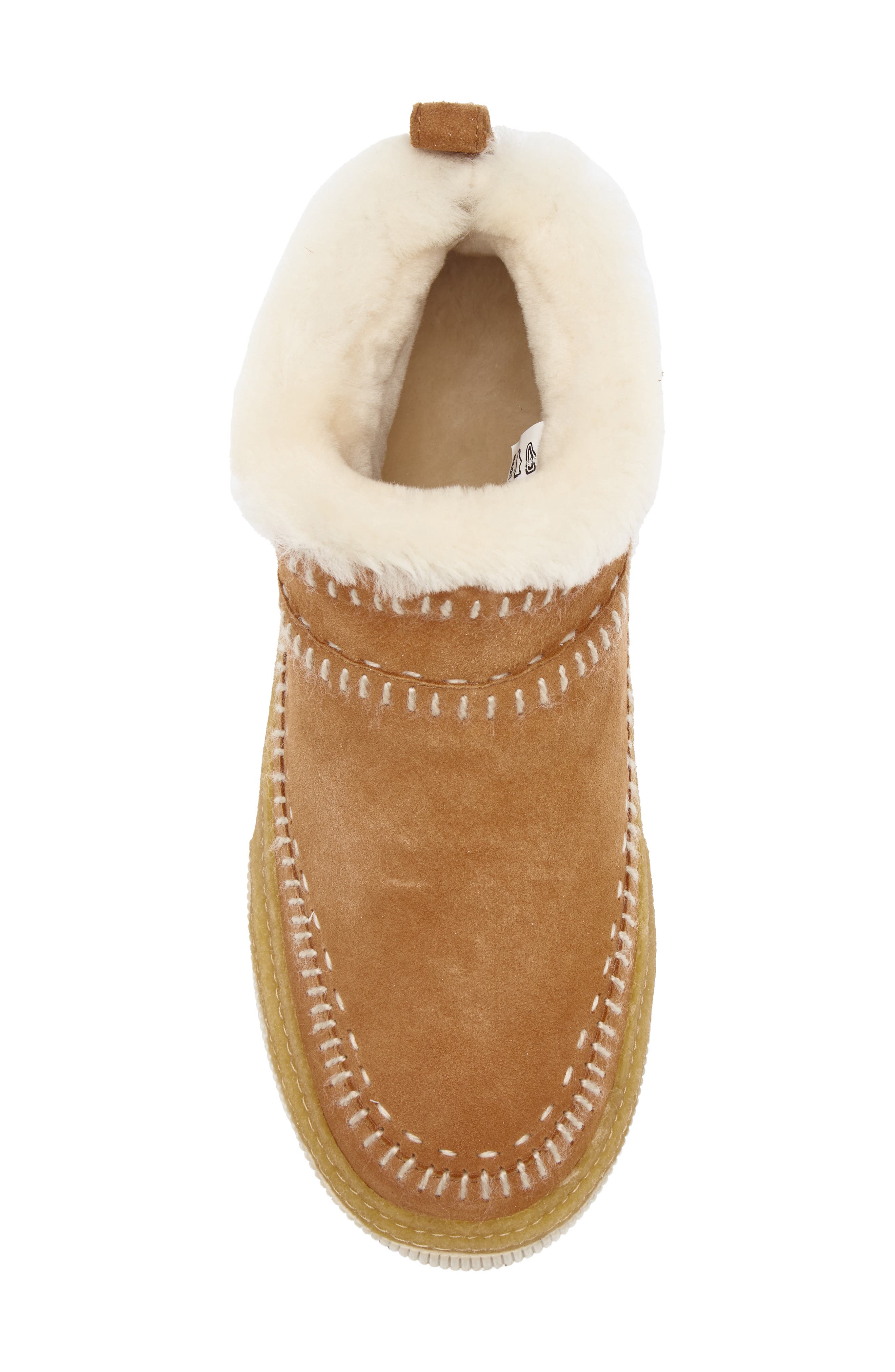 Laidback London Ronan 6.0 Genuine Shearling Lined Ankle Boot, Alternate, color, Chestnut Suede / Natural