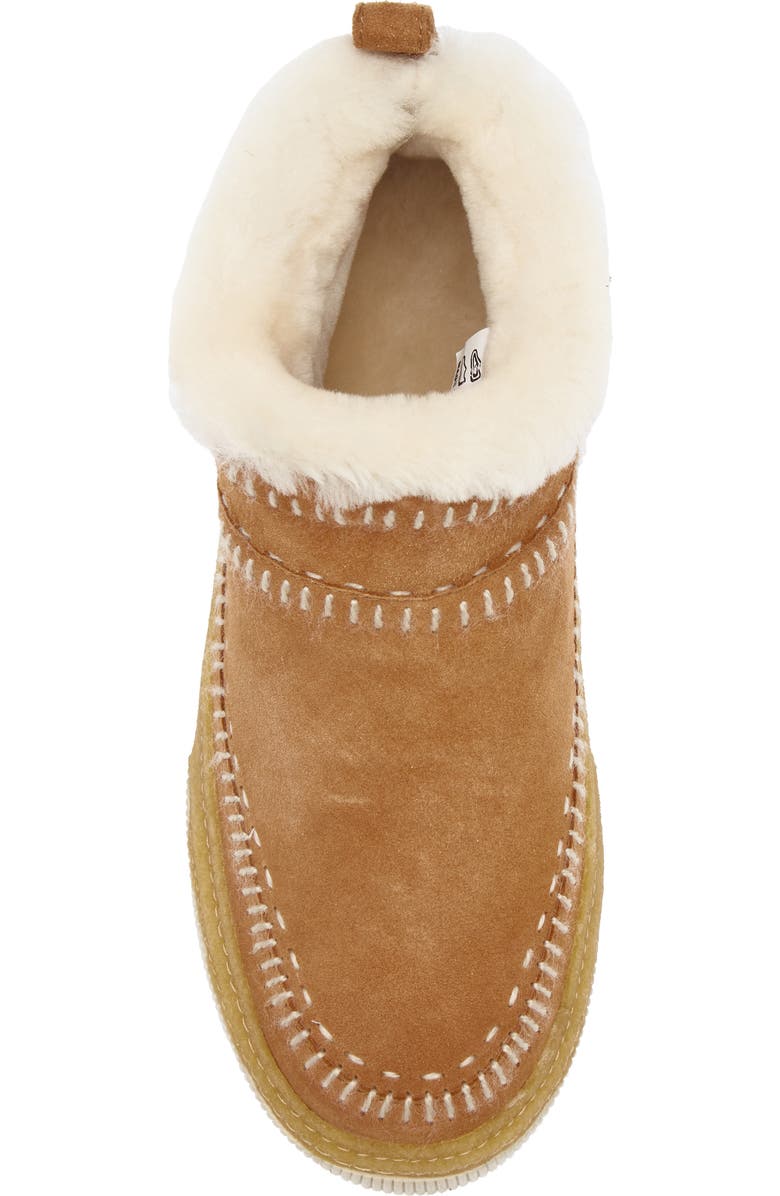 laidback london Ronan 6.0 Genuine Shearling Lined Ankle Boot, Alternate, color, Chestnut Suede / Natural