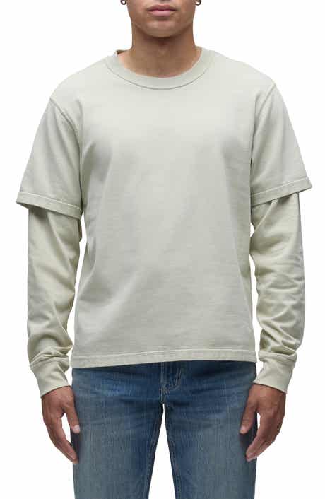 Hudson Jeans Hybrid Layered Cotton T-Shirt