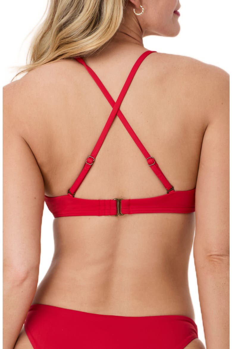 Valencia Bikini Top, Alternate, color, CHERRY RED