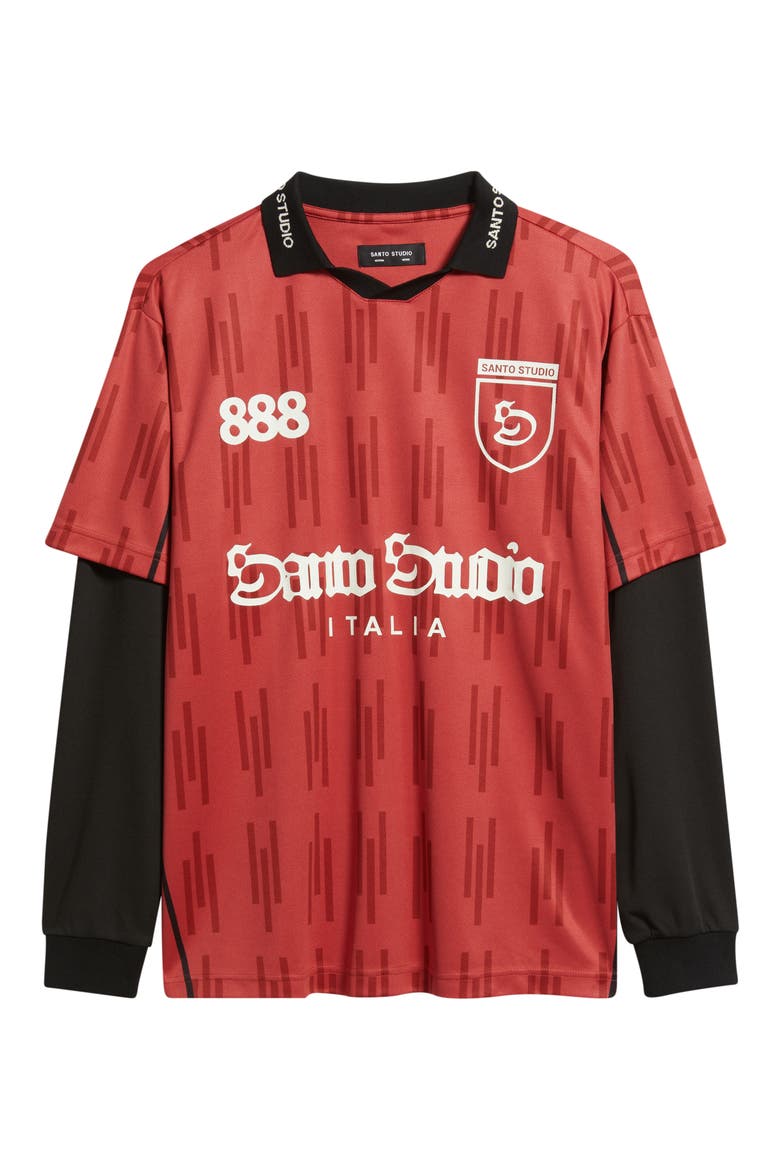 Crest Layered Club Jersey, Alternate, color, RED