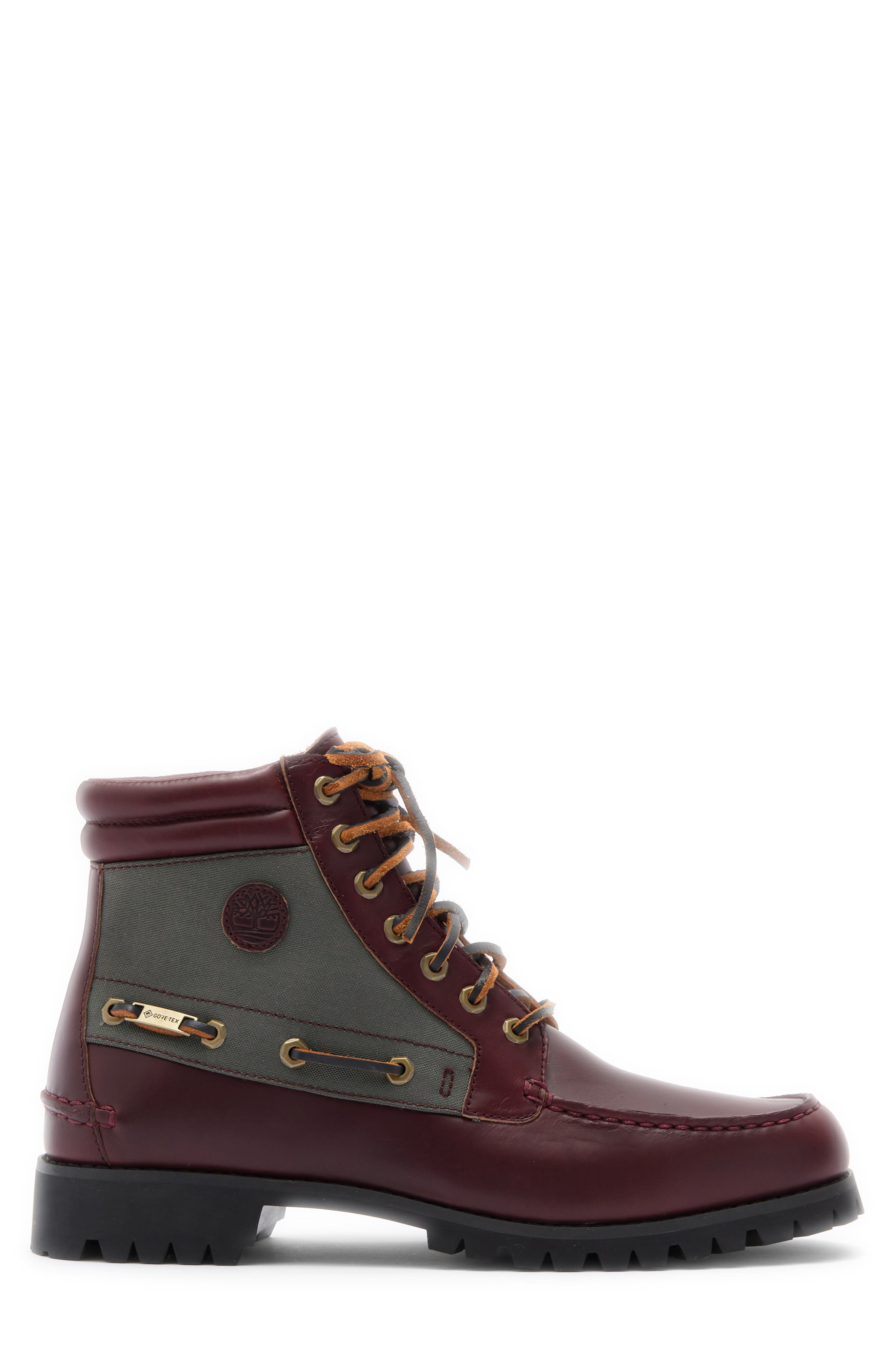Timberland Britton Road Mid Gore-Tex<sup>®</sup> Waterproof Boot, Alternate, color, Dark Red F Grain