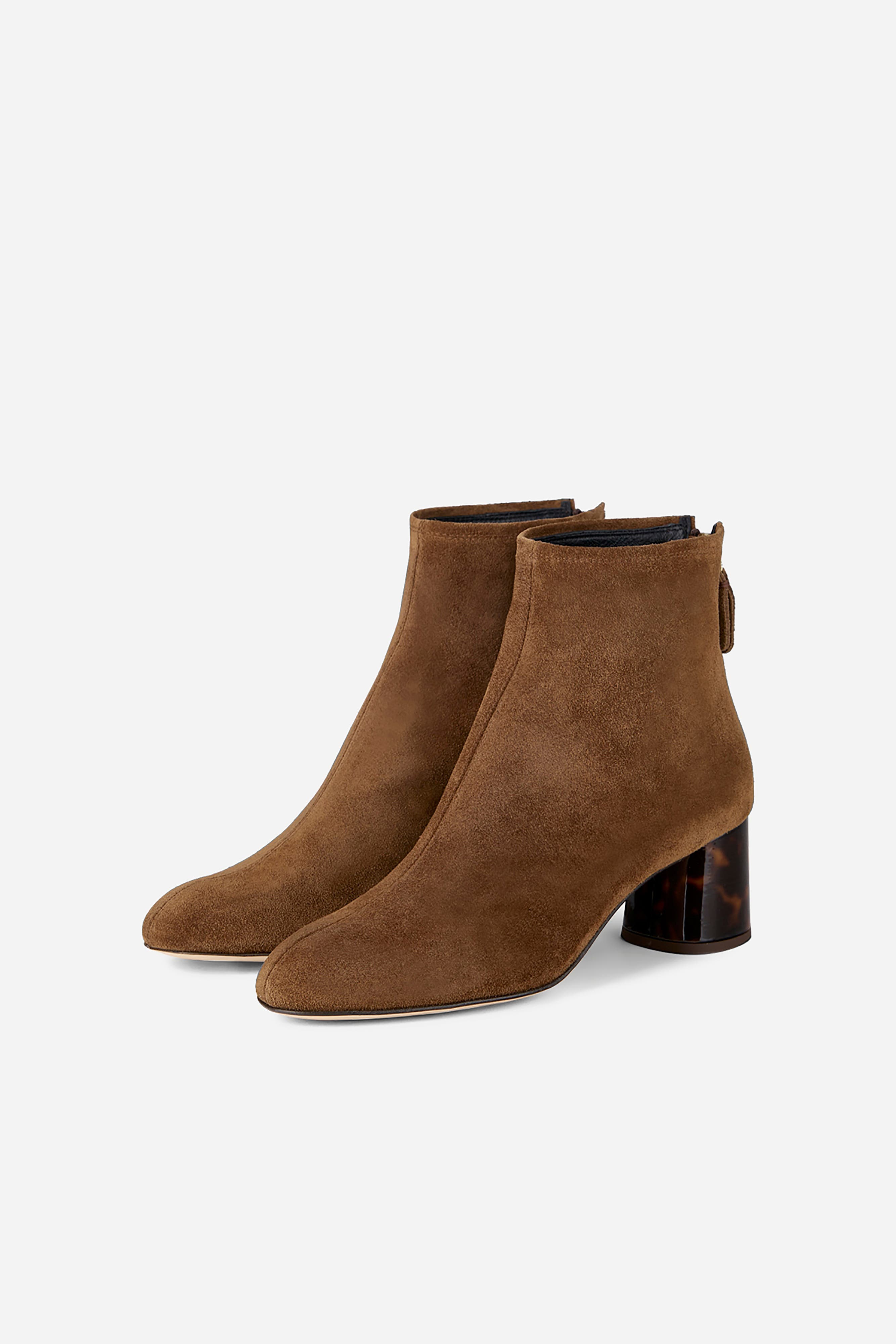 AGL Veta Precious Ankle Boot with Heel, Main, color, Cognac