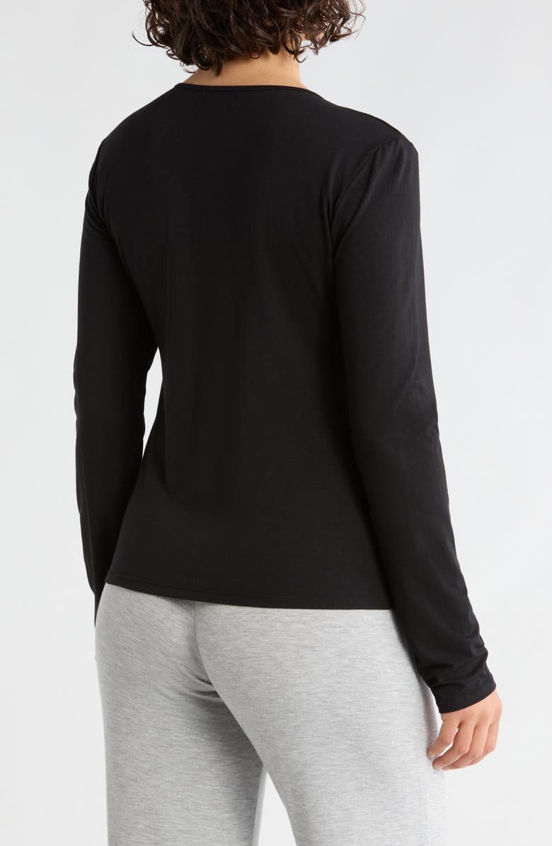 NORDSTROM RACK Tranquility Long Sleeve Jersey T-Shirt, Alternate, color, Black