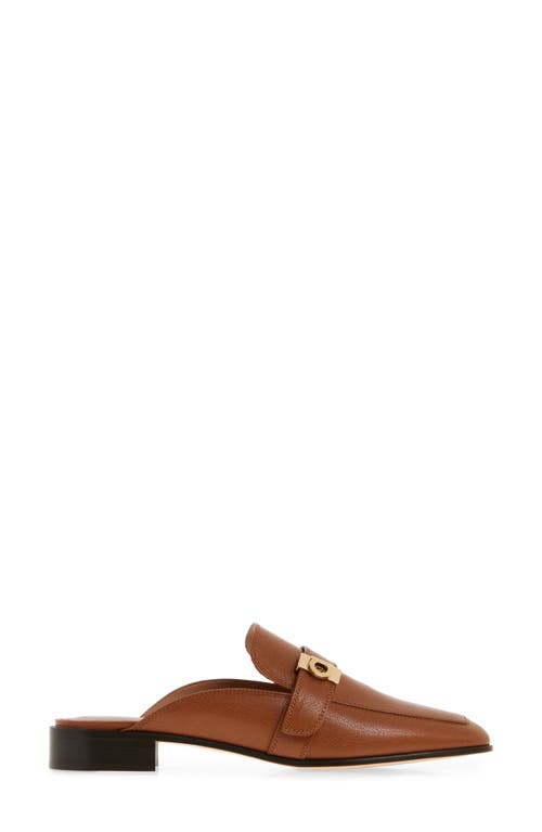 Ferragamo Mavira Leather Gancini Strap Loafer Mules