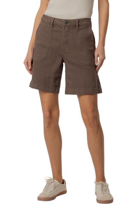 Hailey High Waist Denim Bermuda Shorts