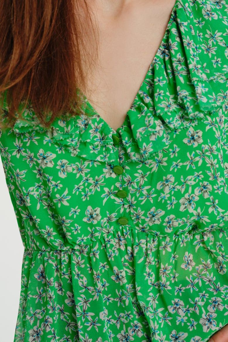 V Neck Printed Sleeveless Blouse, Alternate, color, ORIGINAL