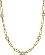Julianna B. Cubic Zirconia Chain Necklace 14k