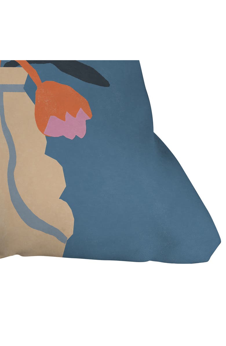 Deny Designs Antique Head Vase Throw Pillow, Alternate, color, Blue