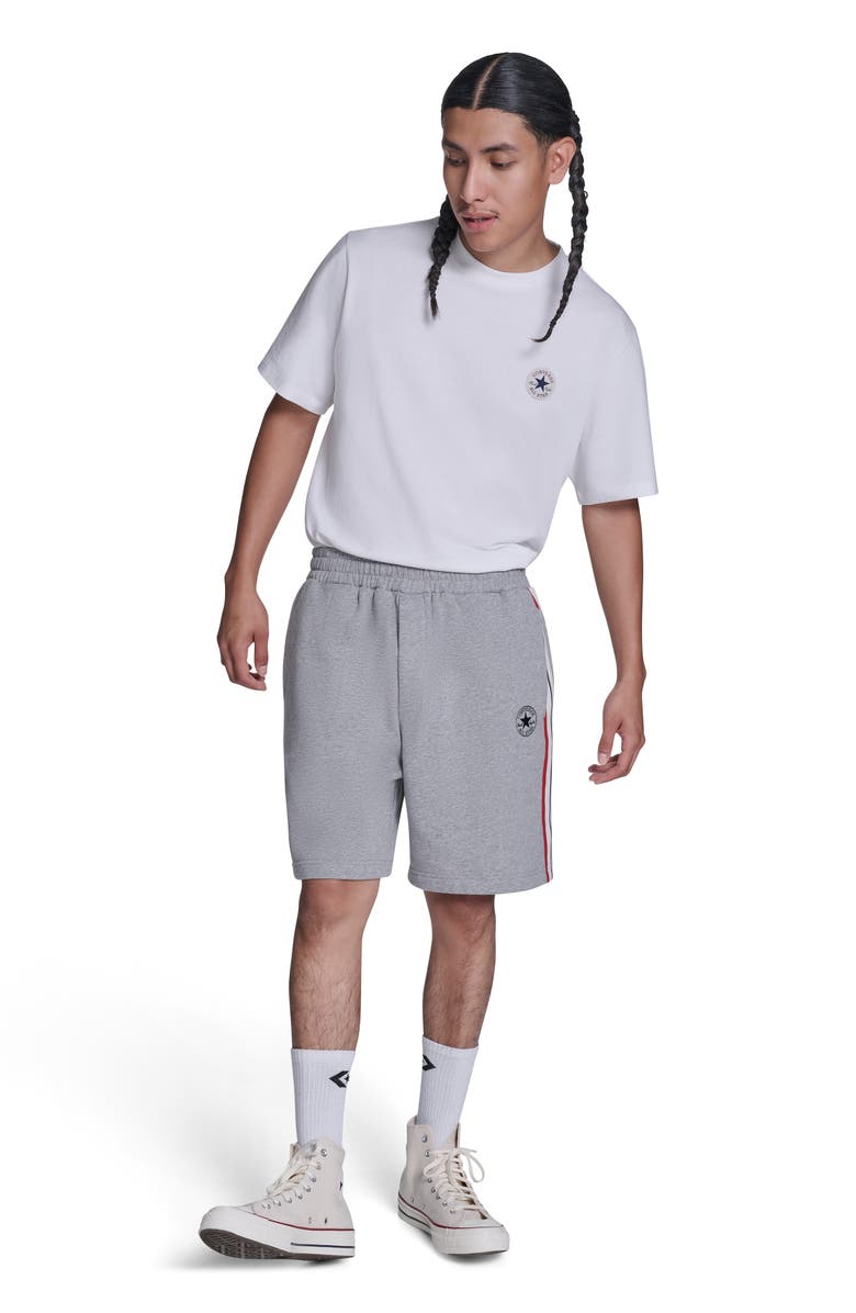 Converse Chuck Taylor Sweatshort, Alternate, color, Vintage Grey Heather