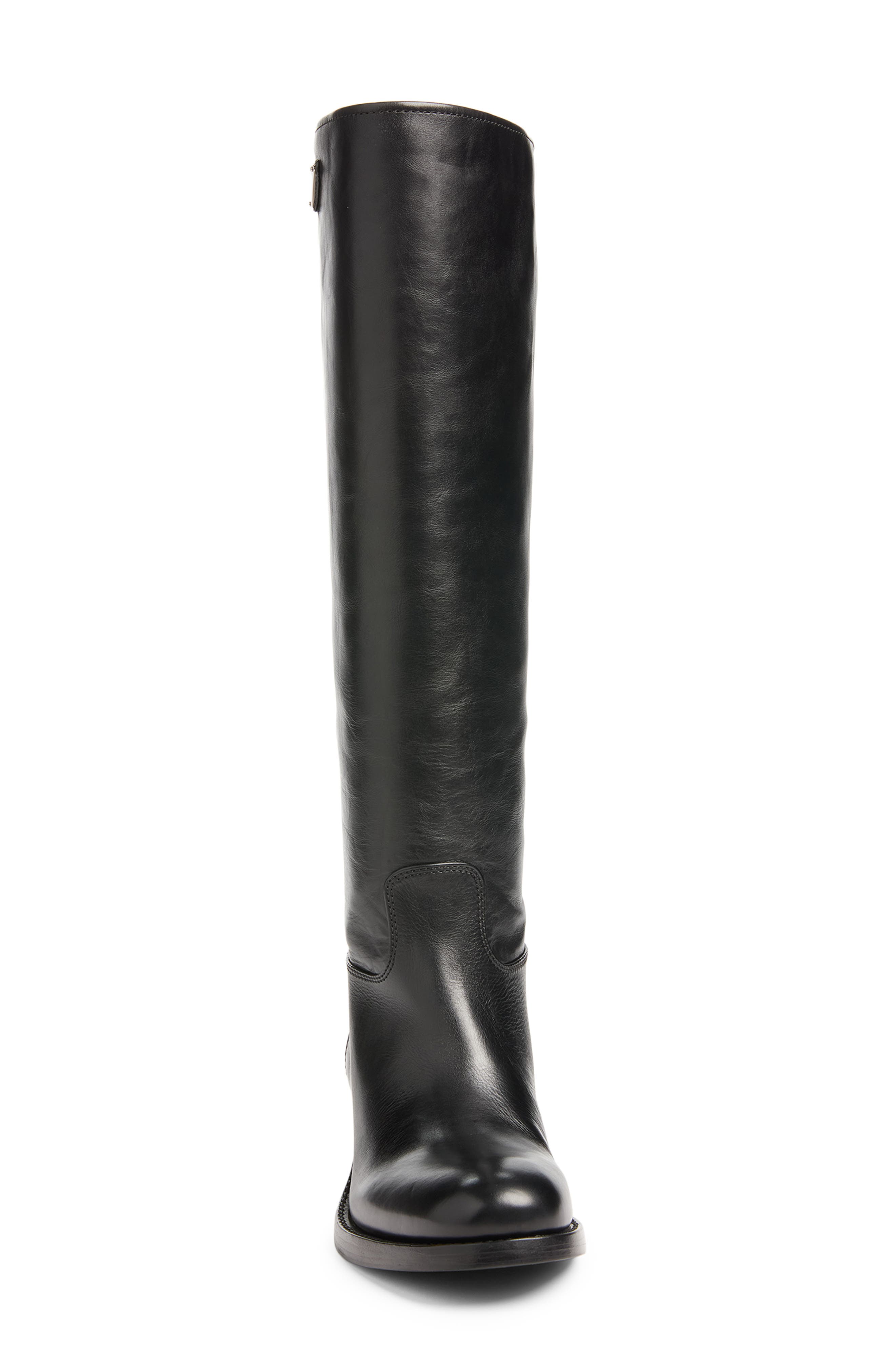 Leather Tall Boot, Alternate, color, NERO