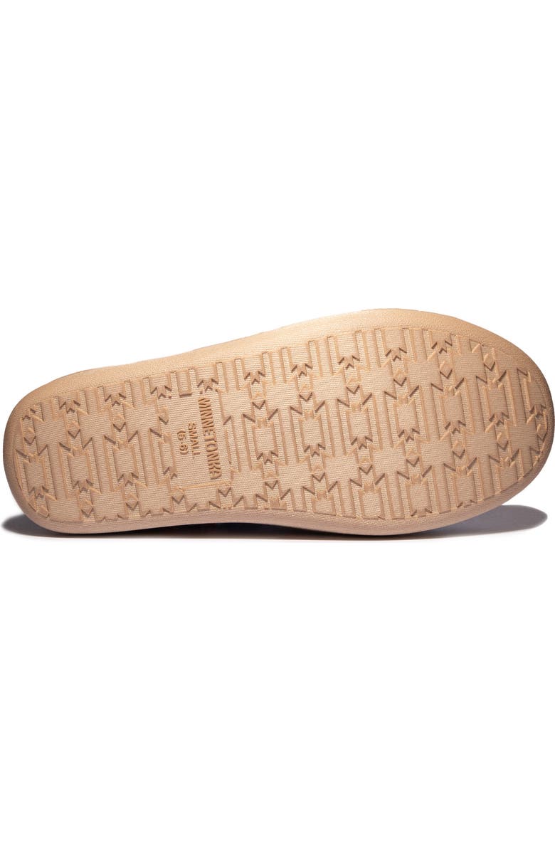 Minnetonka Betty Faux Fur Lined Slipper Bootie, Alternate, color, Turquoise Multi