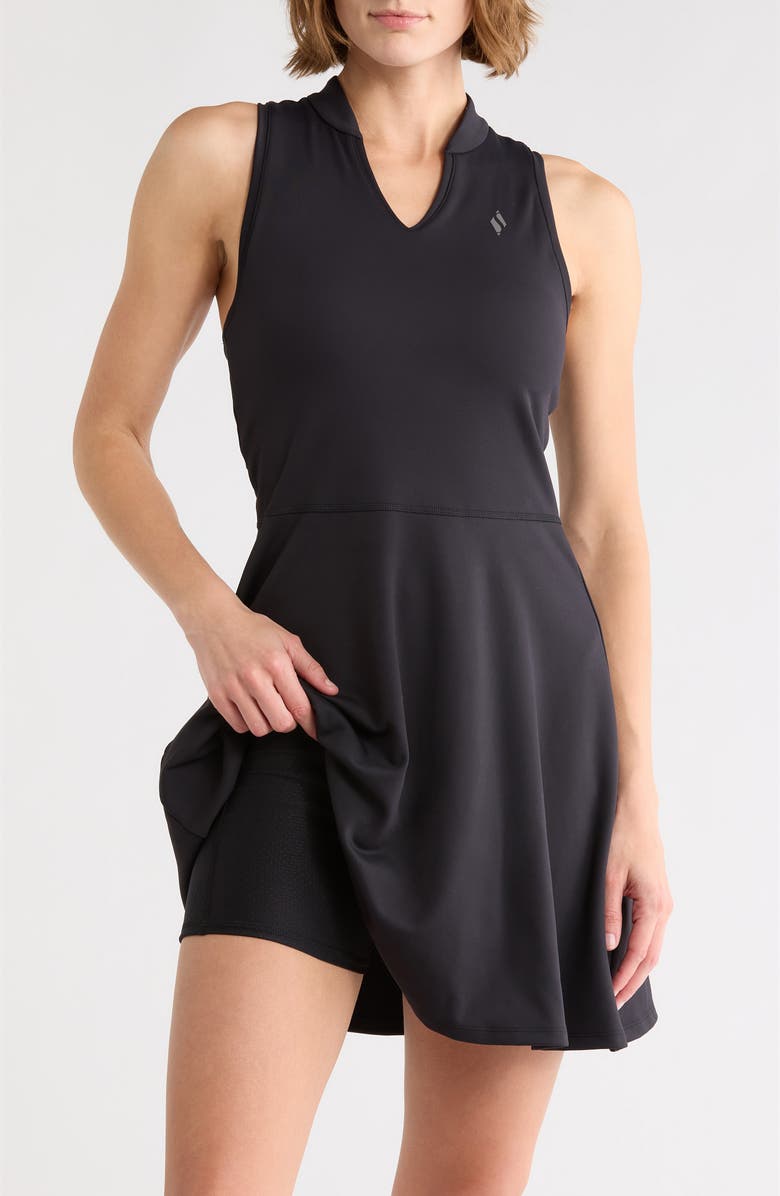 SKECHERS Sleeveless Birdie Dress, Alternate, color, Bold Black