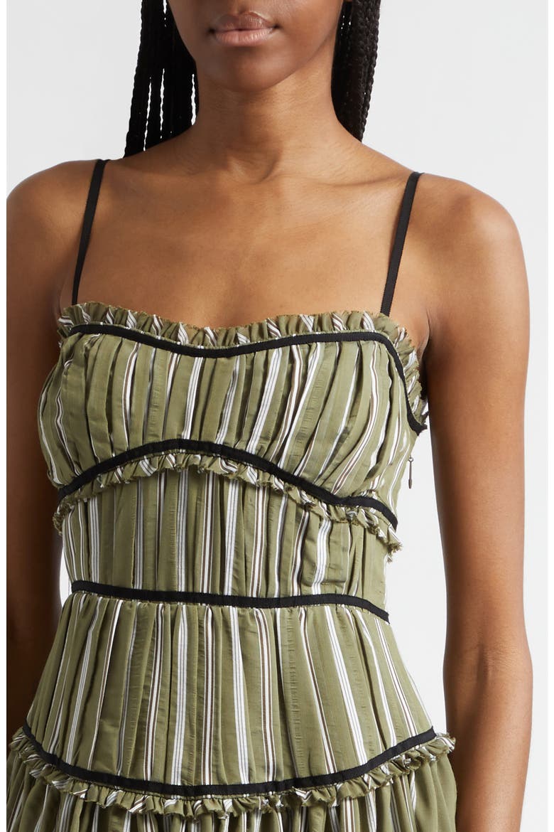 Celia Maxi Dress, Alternate, color, OLIVE NOIR