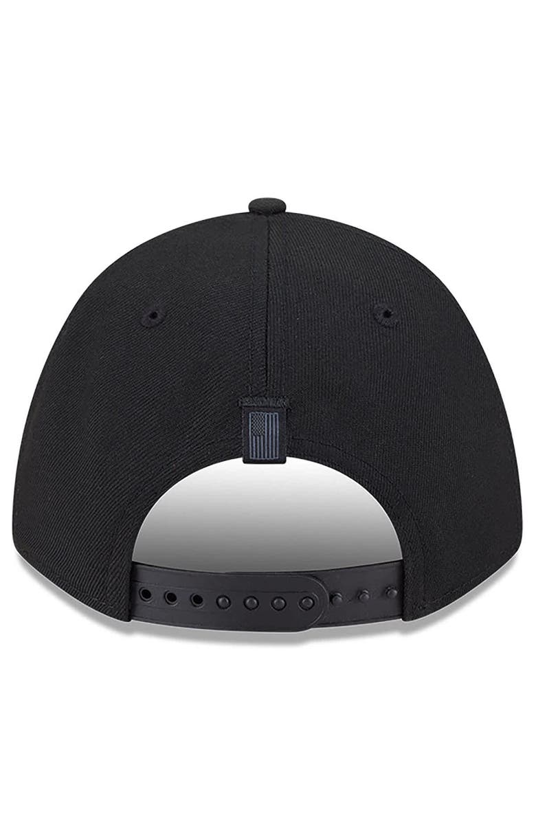 New Era Men's New Era Black Kyle Larson American Flag 9FORTY M-Crown A-Frame Adjustable Hat, Alternate, color,