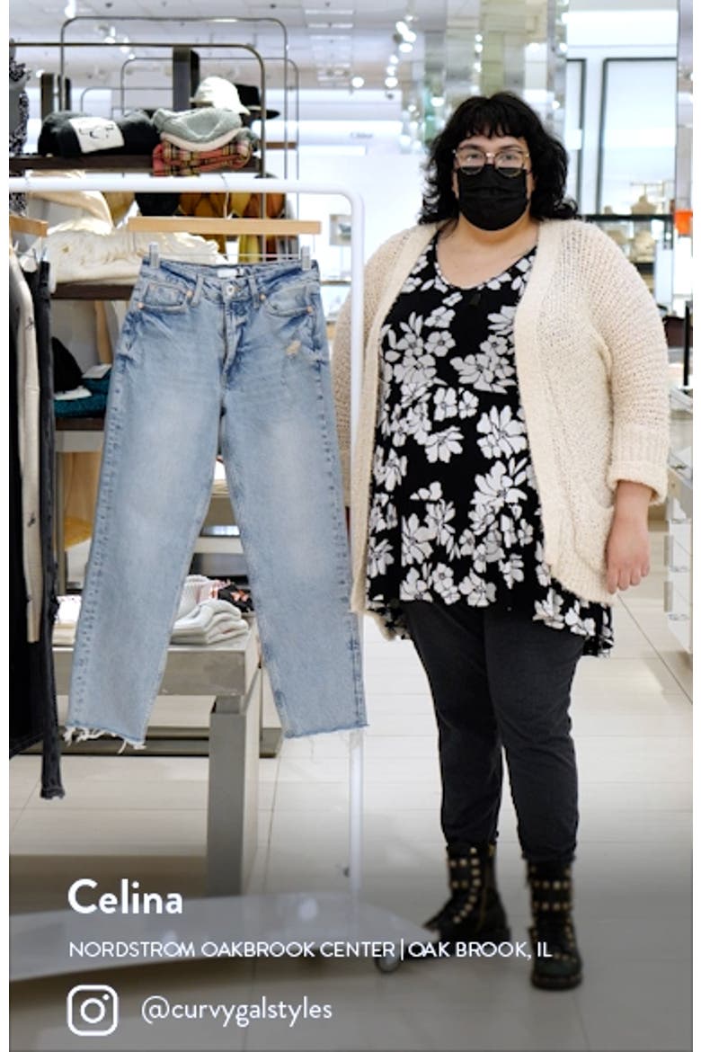 Jaxx High Waist Straight Leg Jeans video