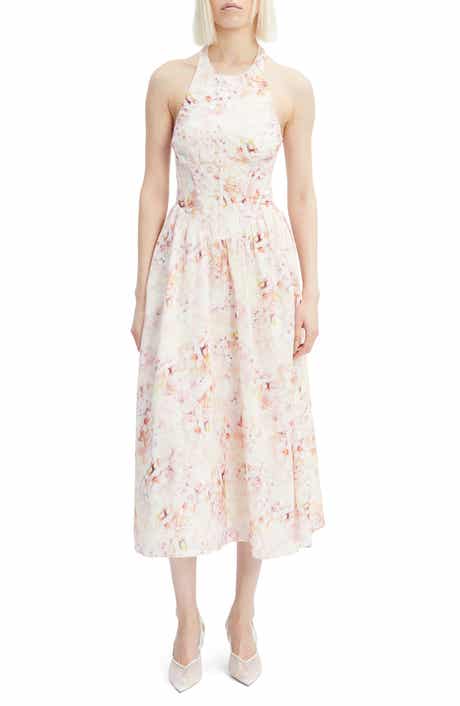 Kylen Ramie Halter Midi Dress