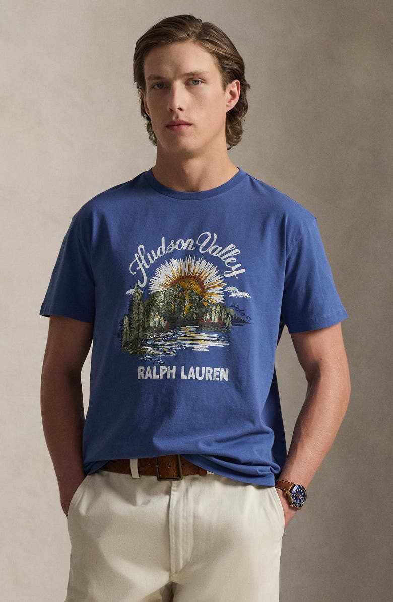 Polo Ralph Lauren Classic Fit Cotton Graphic T-Shirt, Alternate, color, Old Royal