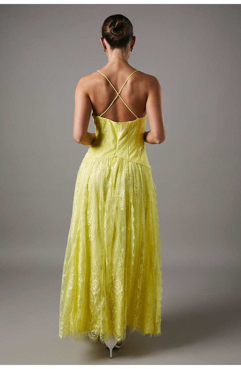 Coast Lace Cami Maxi Dress, Alternate, color, Yellow