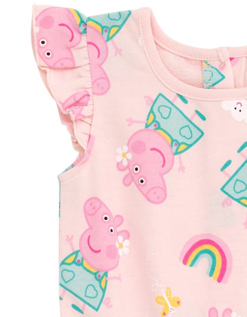 Peppa Pig Sleeveless Skater Romper In Pink