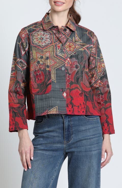 Printed Denim Jacket