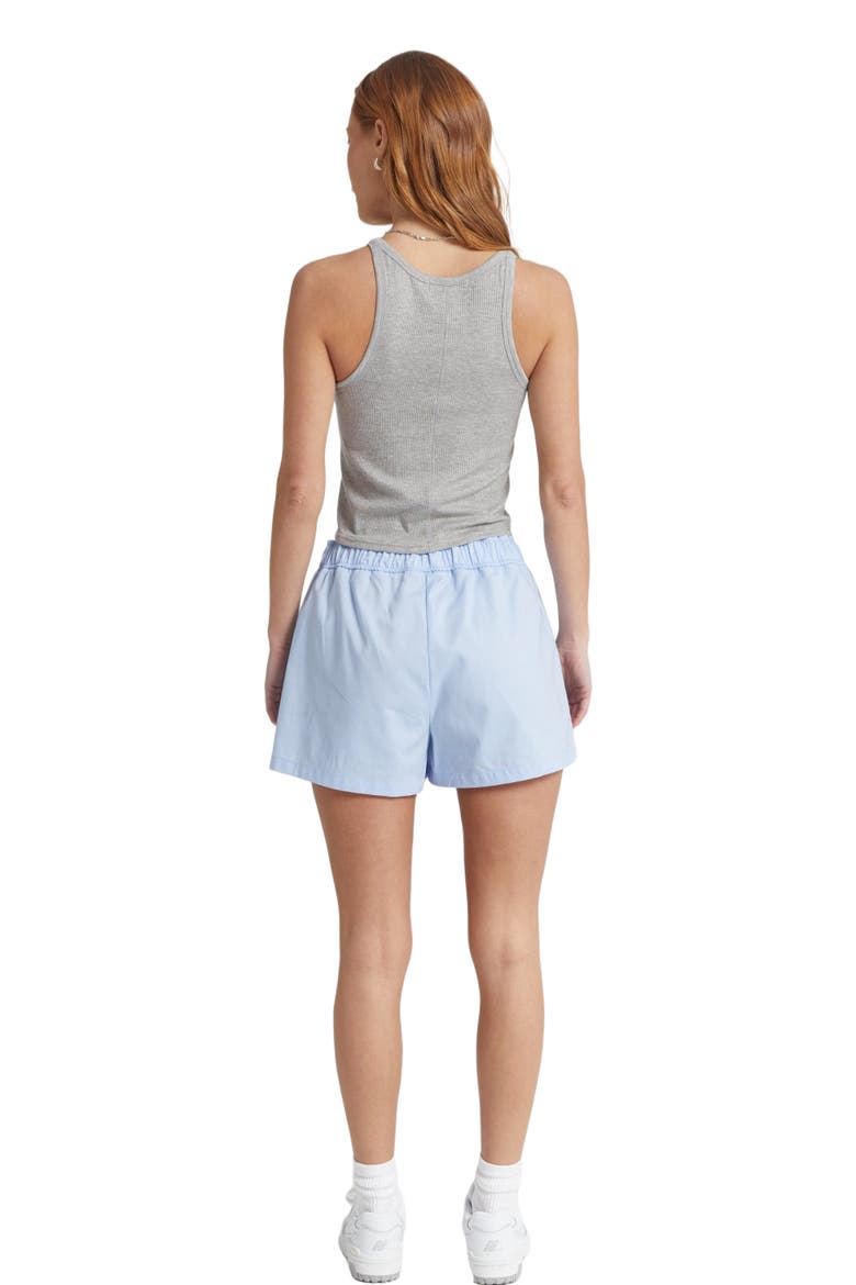 Boxer Cotton Shorts, Alternate, color, Oxford Blue