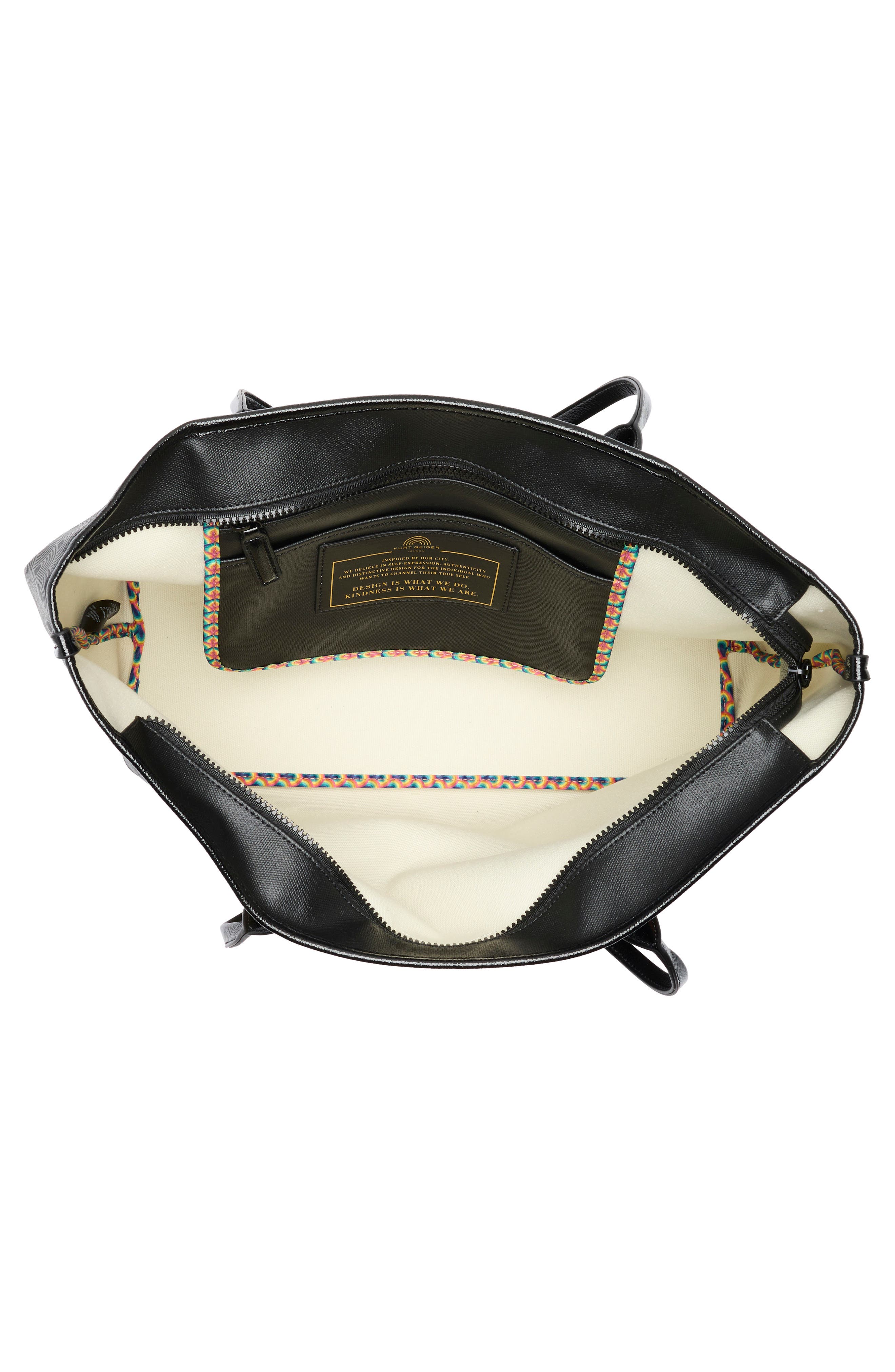 Kurt Geiger London Pimlico Large Leather Tote, Alternate, color, Black