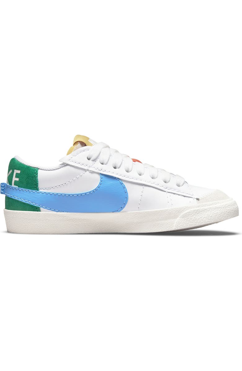 Nike Blazer Low '77 Jumbo Sneaker, Alternate, color, White/ University Blue/ Gold
