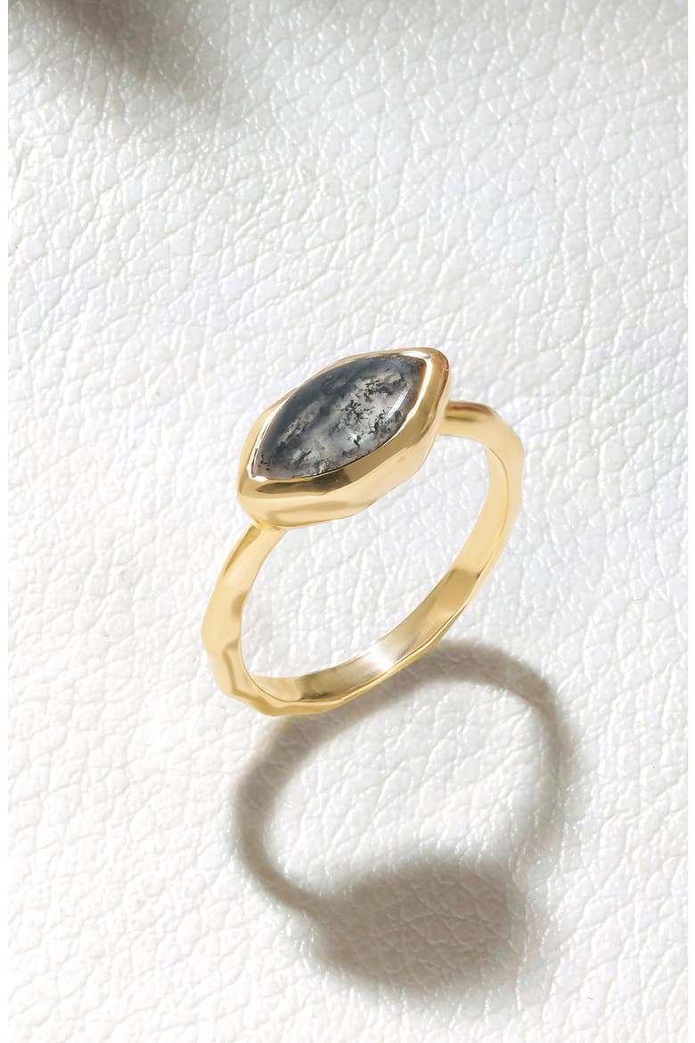 Marquis Stone Ring, Alternate, color, BLACK