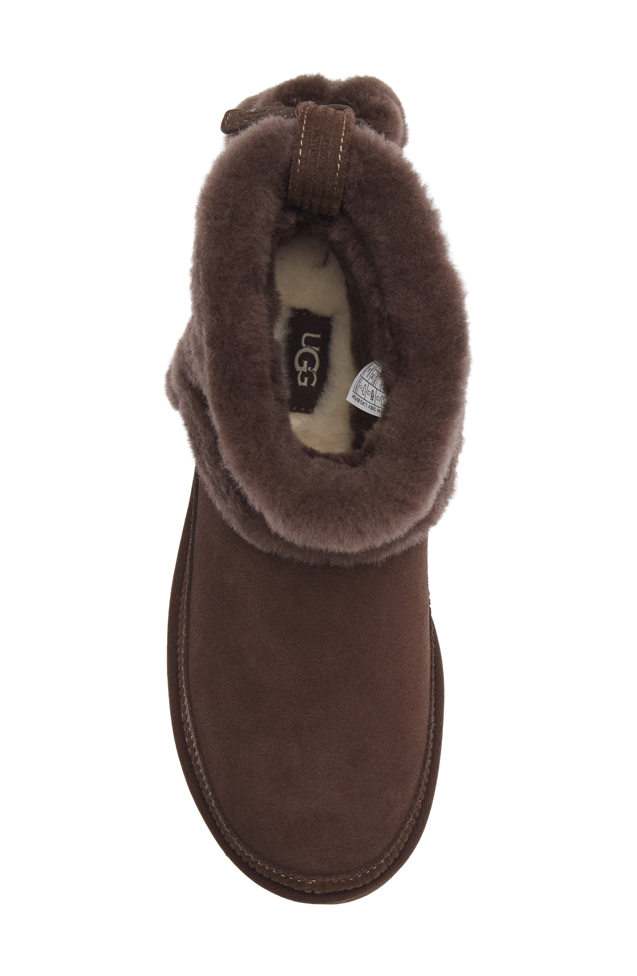 Classic Mini Heritage Genuine Shearling Boot, Alternate, color, BURNT CEDAR