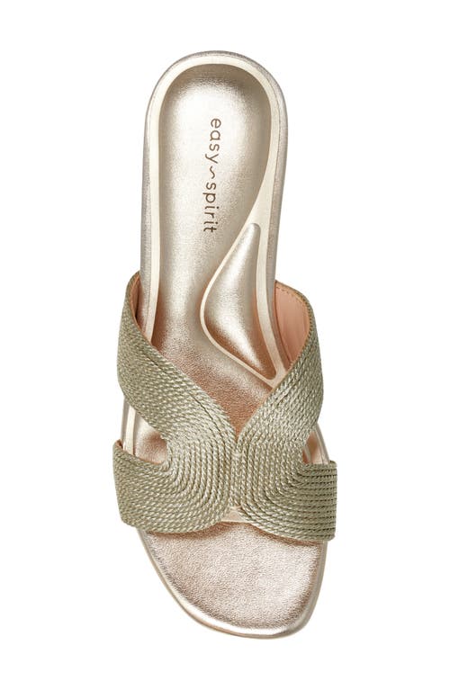 Easy Spirit Calera Slide Sandal In Gold