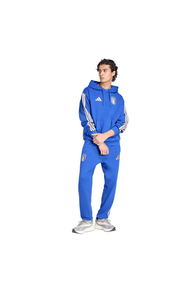 adidas Men's adidas Blue Italy National Team Alphaskin Fleece Pants, Alternate, color, Blue