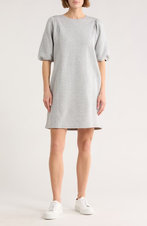 Puff Sleeve Knit Dress