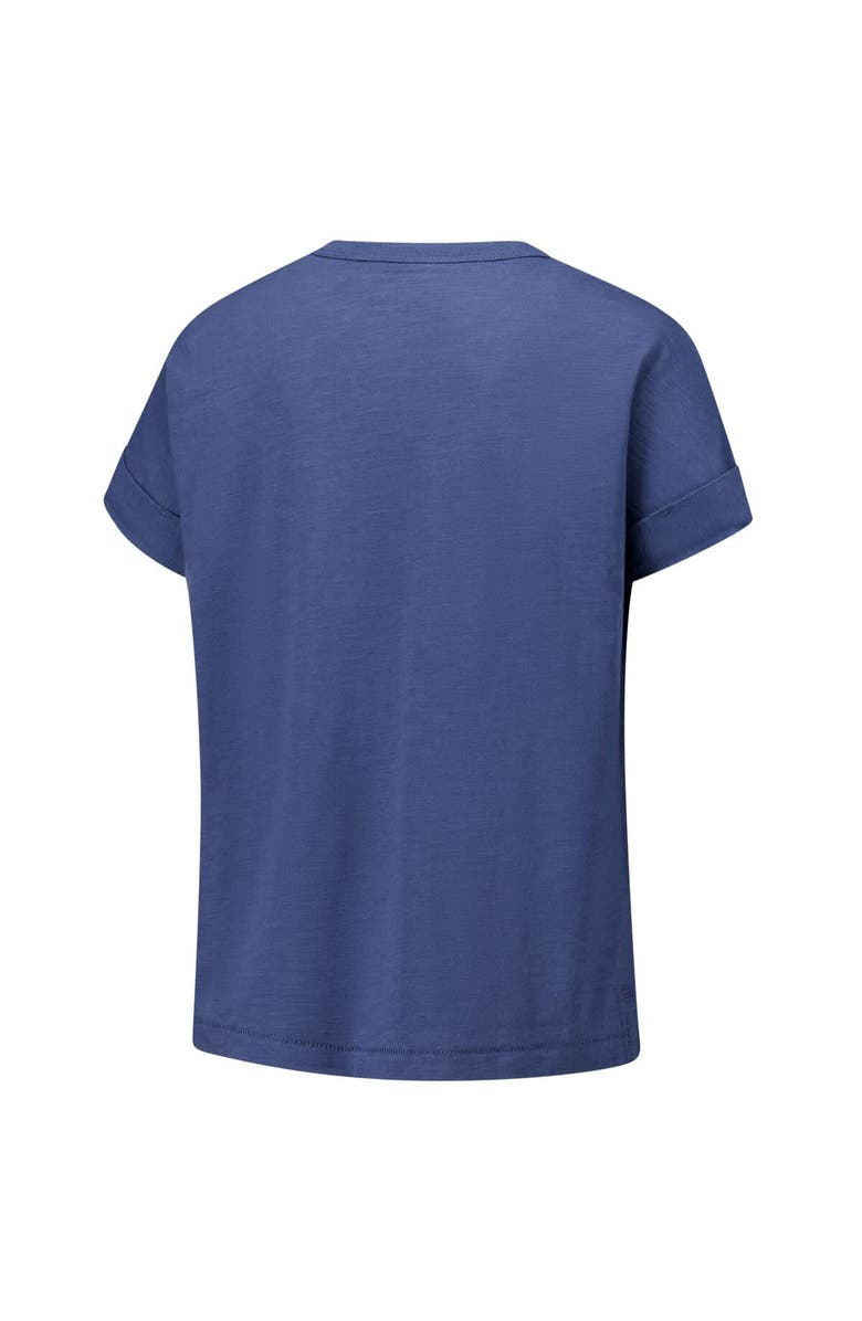 LEAGUE COLLEGIATE WEAR Women's League Collegiate Wear Navy North Carolina Tar Heels Slub Rolled Cuff T-Shirt, Alternate, color, Navy