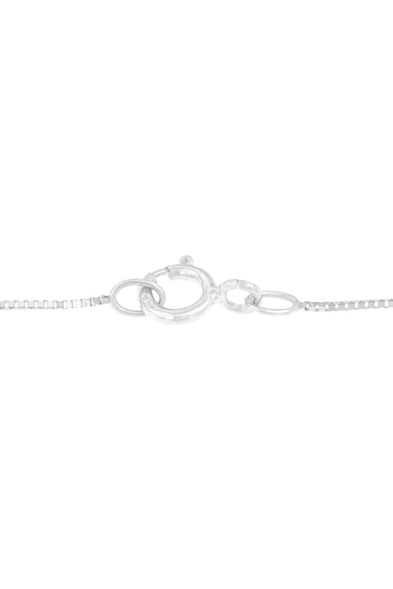 10k White Gold 1/3 Cttw Diamond Double Triangle 18" Pendant Necklace, Alternate, color, White