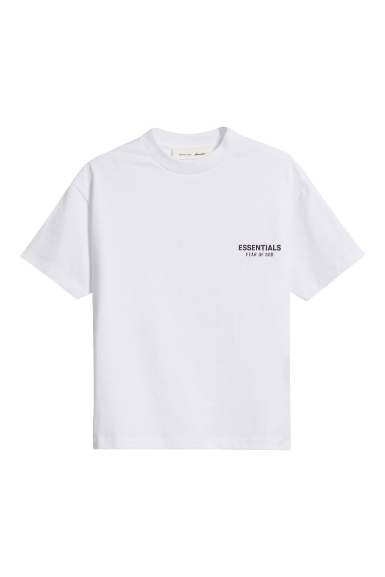 Kids' Classic Cotton Logo T-Shirt, Main, color, BRIGHT WHITE