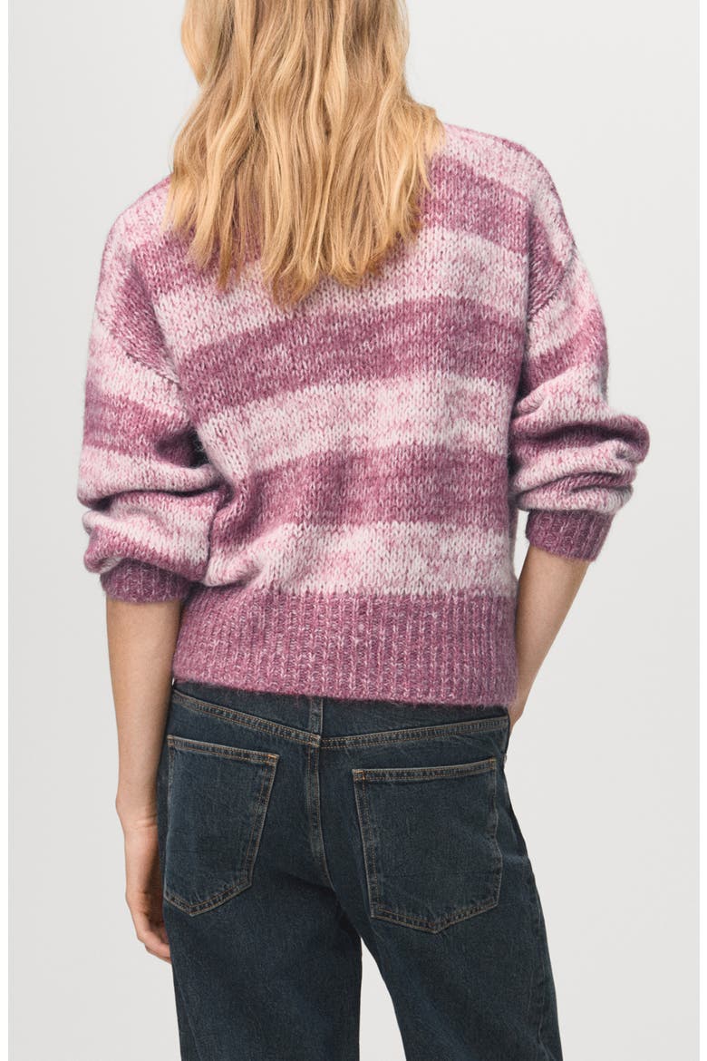 Stripe Oversize Sweater, Alternate, color, PASTEL PINK