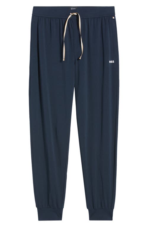 Hugo Boss Boss Unique Stretch Cotton Pajama Joggers In Dark Blue