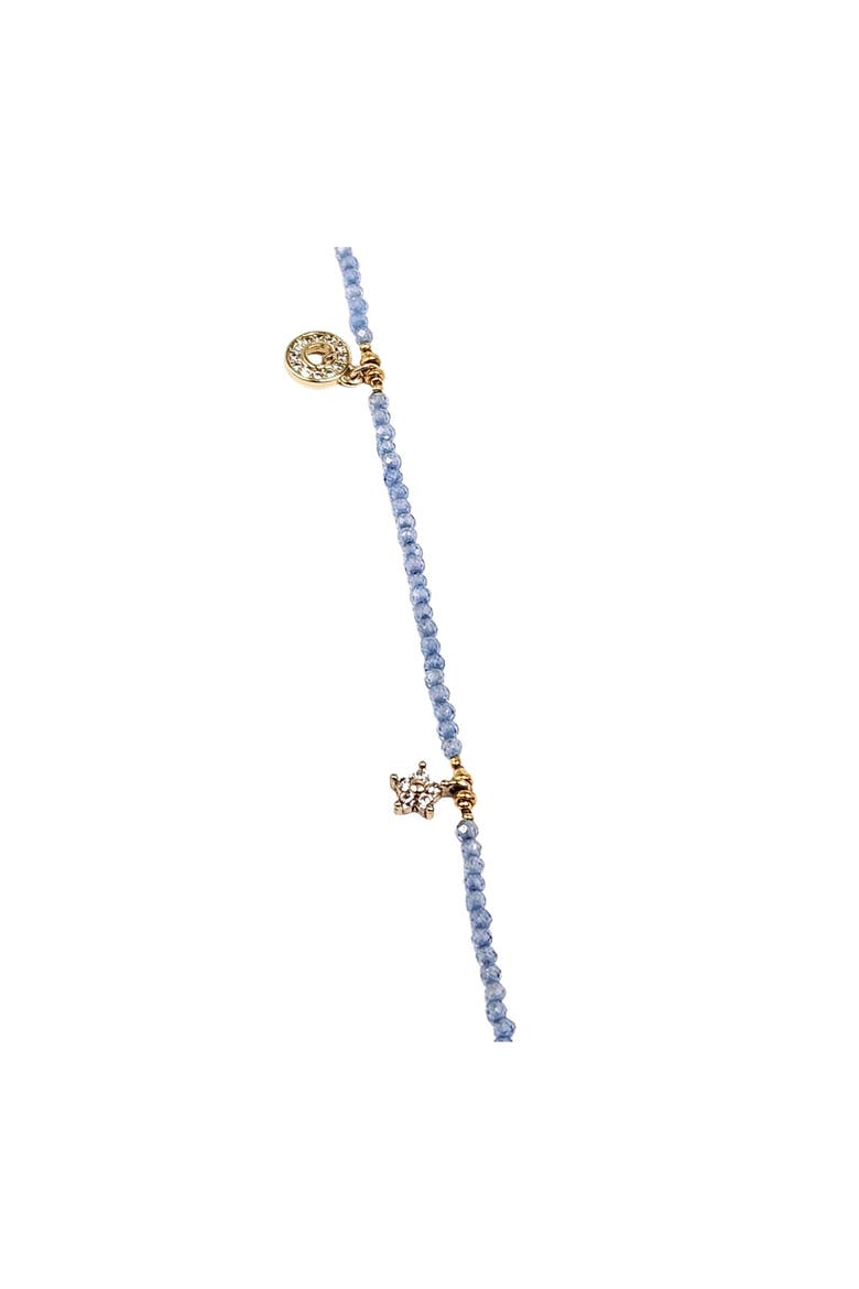 Pale VIolet Blue  Charm Necklace, Alternate, color, Blue