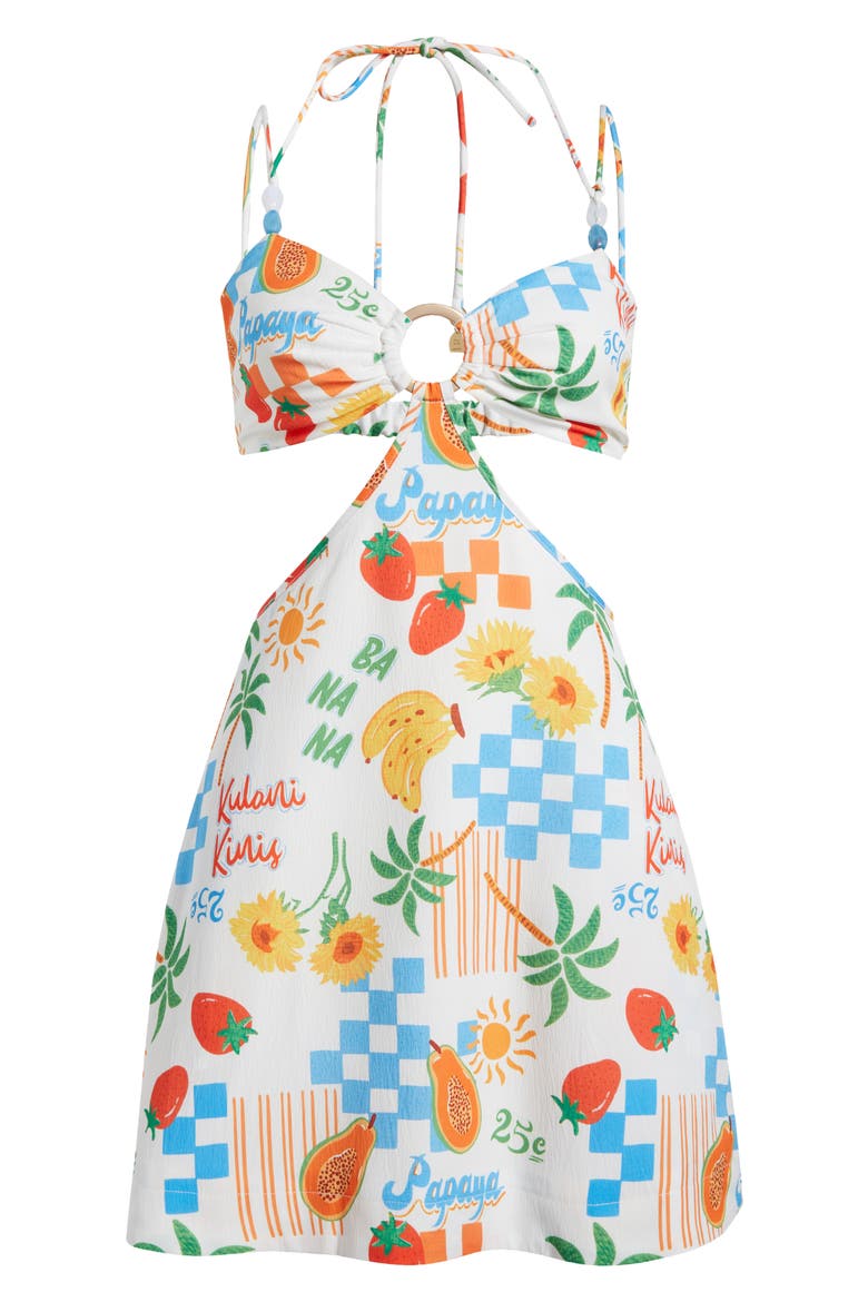Beaded Crinkle Crepe Cover-Up Sundress, Alternate, color, SUNCATCHER