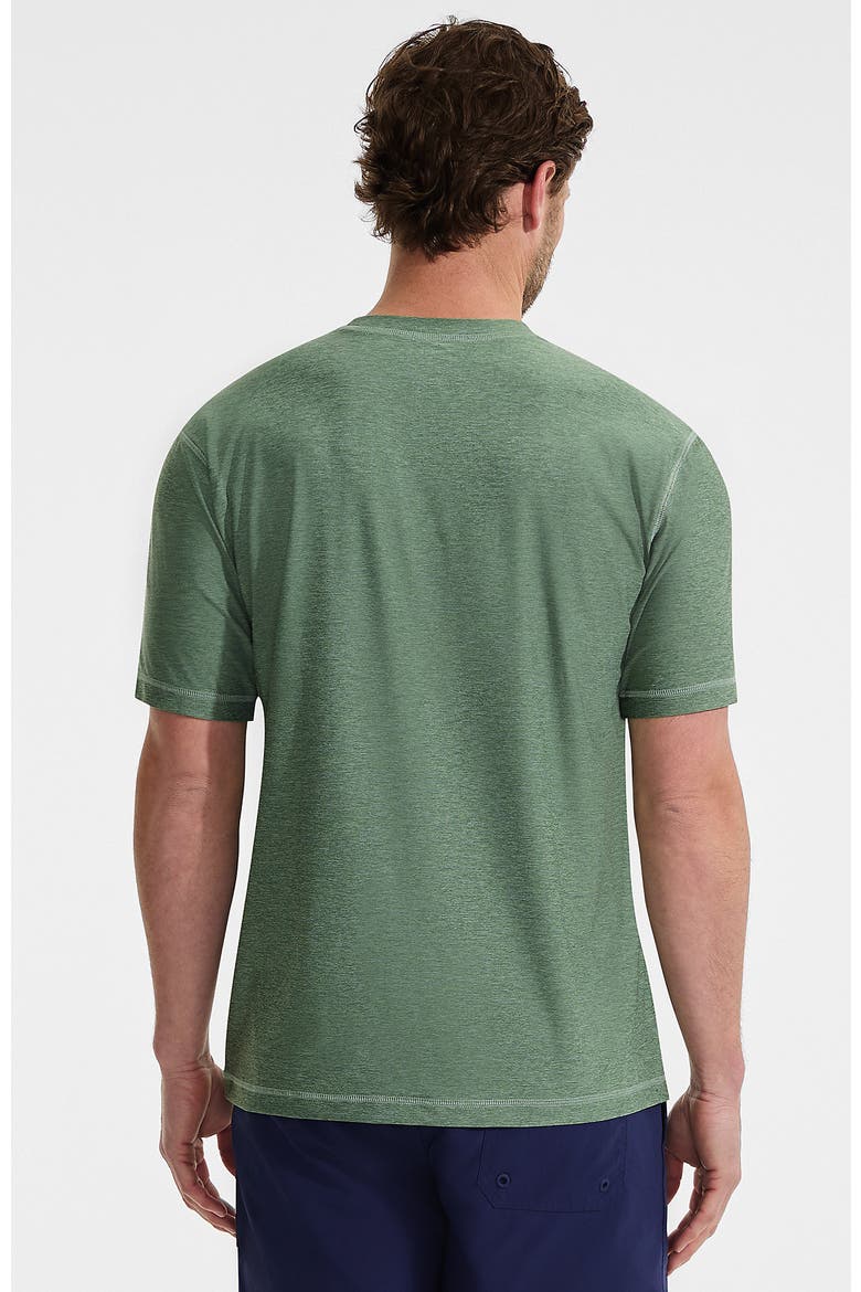 Short Sleeve Swim Tee Rash Guard, Alternate, color, Eucalyptus Heather