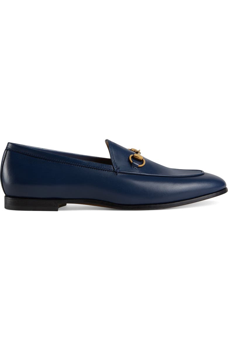 Gucci Jordaan Bit Loafer, Alternate, color, Blue Agata