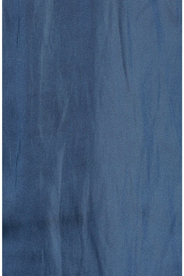Destination Split Neck Blouse, Alternate, color, INDIGO SEA
