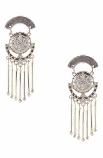 OLIVIA WELLES Darcie Fringe Drop Earrings