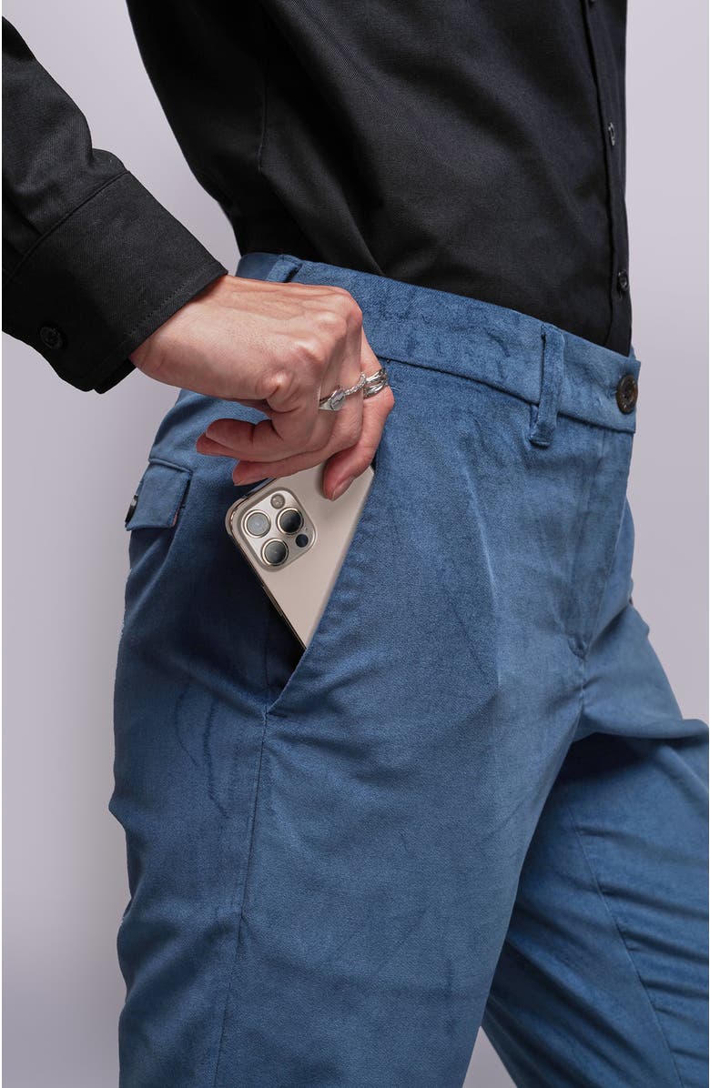 WILDFANG The Empower Velveteen Trouser, Alternate, color, Oxford Blue