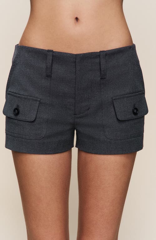 Guizio Penelope Patch Pocket Shorts In Gray