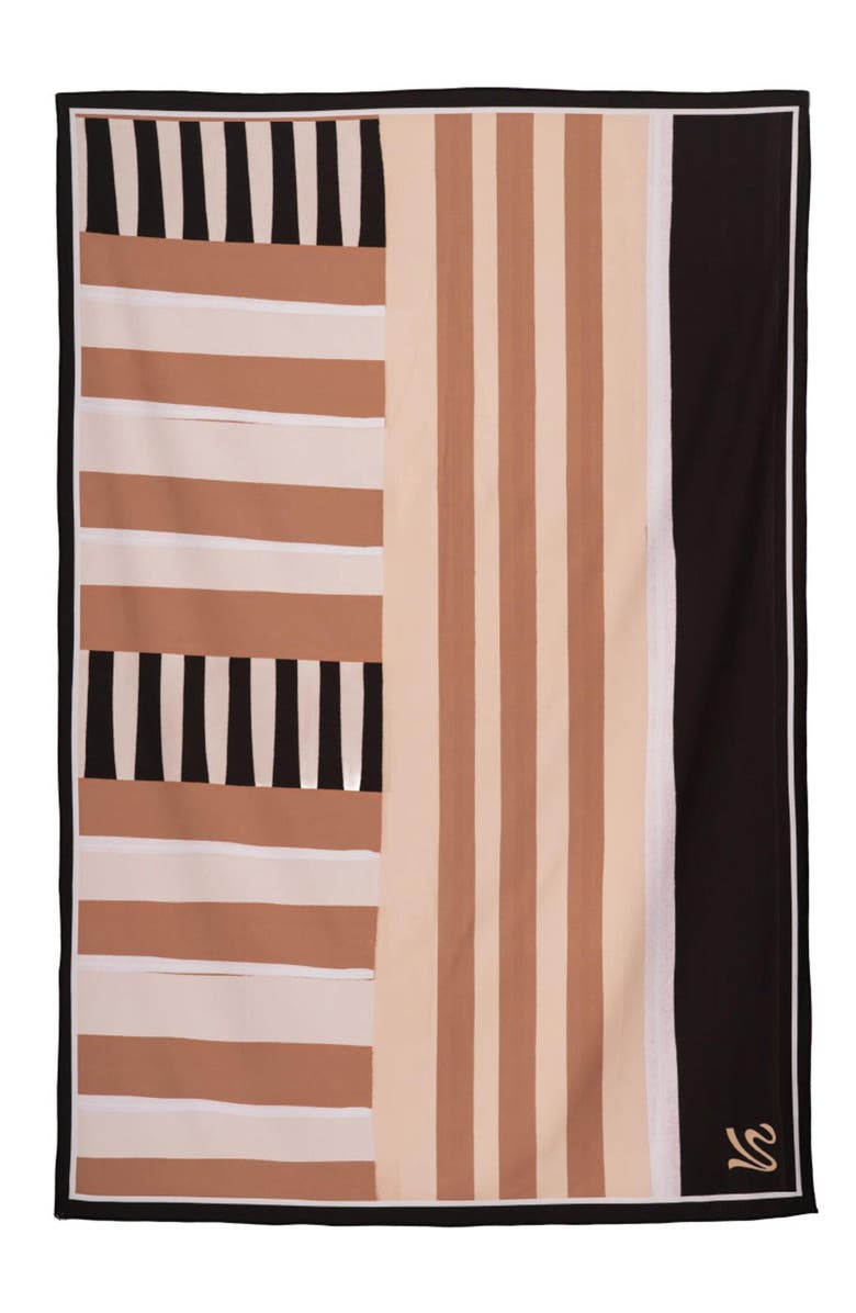KIBYS Ancestral Lines Stripped Cotton Loretta Pareo Sarong, Alternate, color, 
