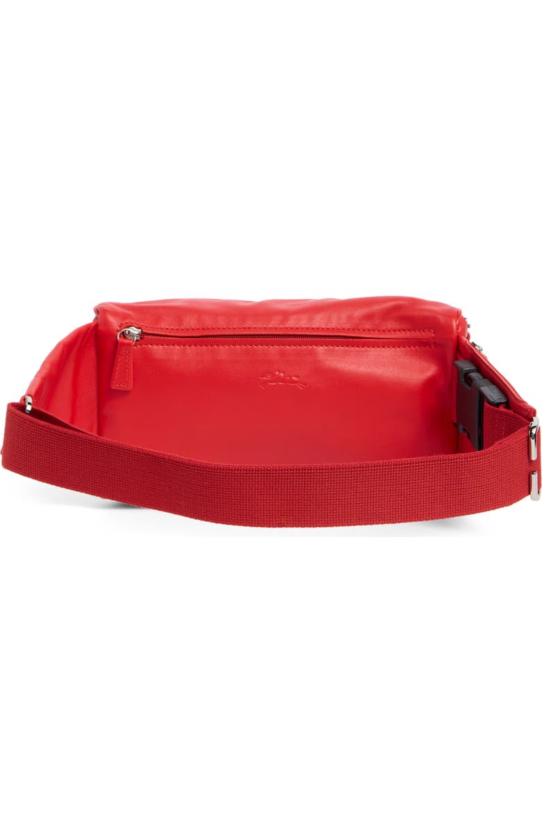 Longchamp Parisis Leather Belt Bag, Alternate, color, Vermillion